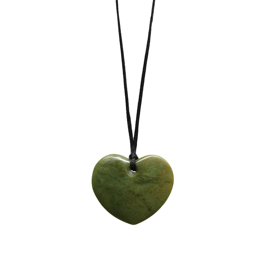New Zealand Greenstone Heart Necklace
