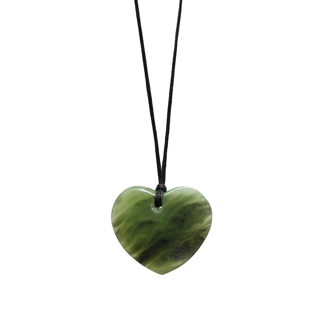 New Zealand Greenstone Heart Necklace