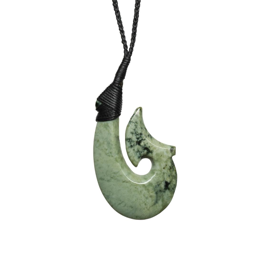 New Zealand Jade Fish Hook necklace