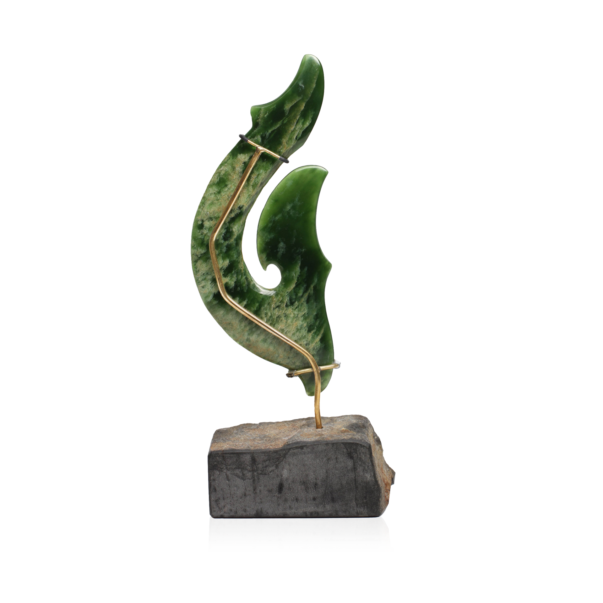New Zealand Flower Jade Hook Sculpture (H-ASSCHK2880P-1)