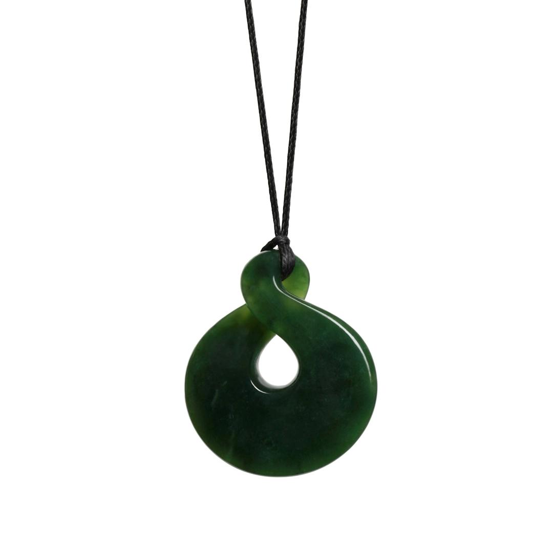 New Zealand Greenstone Single Twist Necklace