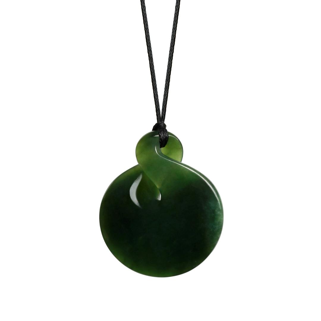 New Zealand Jade Large Round Twist Necklace