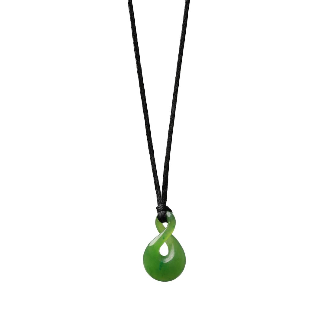 Canadian Jade Small Single Infinity Necklace