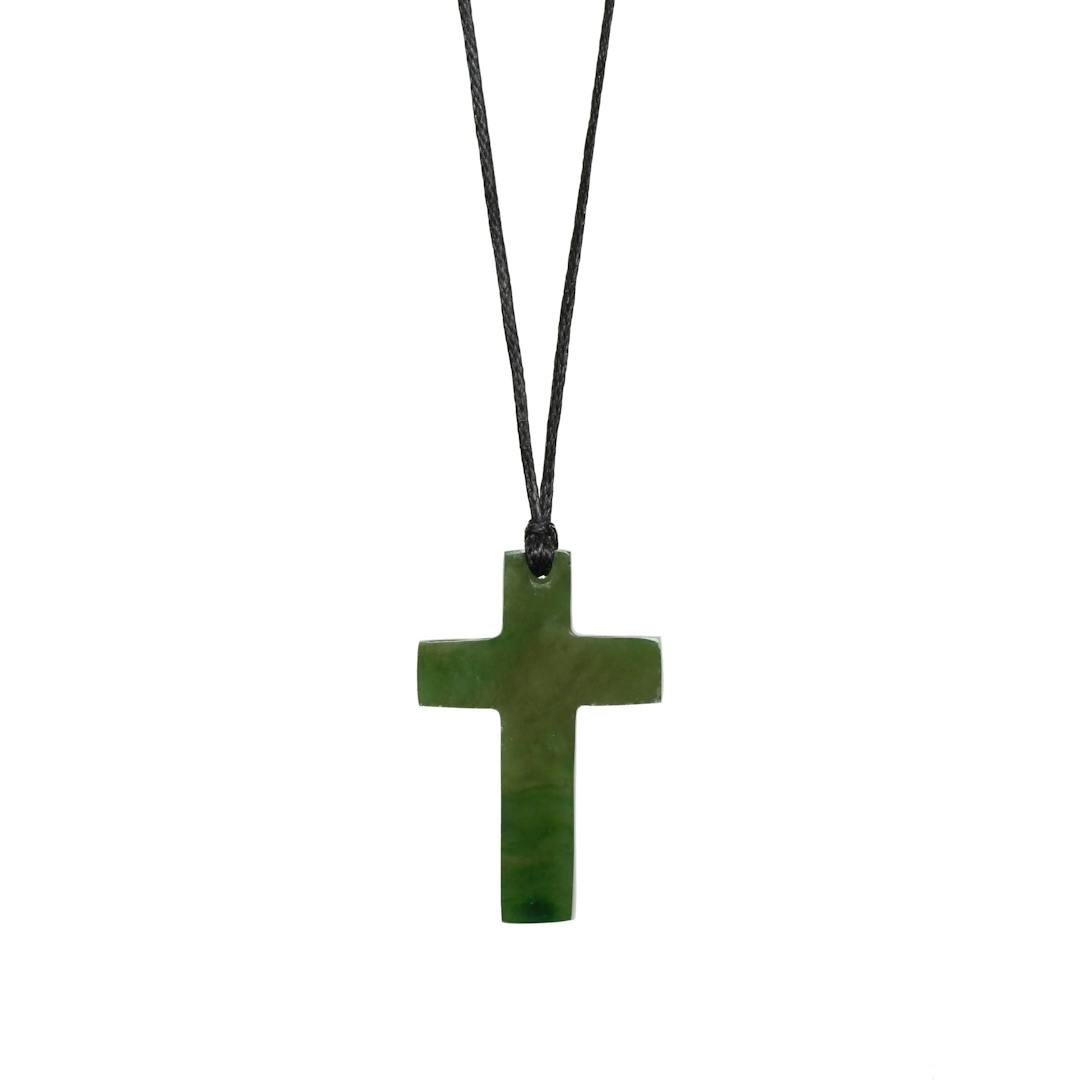 Canadian Jade Cross Necklace
