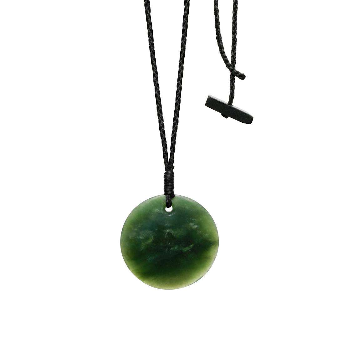 New Zealand Jade Small Disc Necklace
