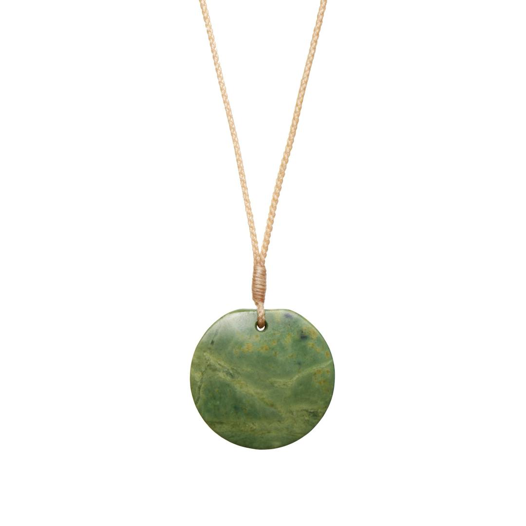 New Zealand Jade Disc Necklace