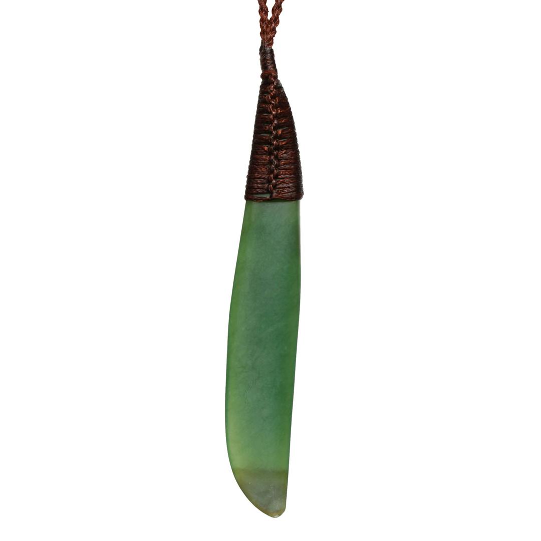 New Zealand Jade Bound Drop Necklace