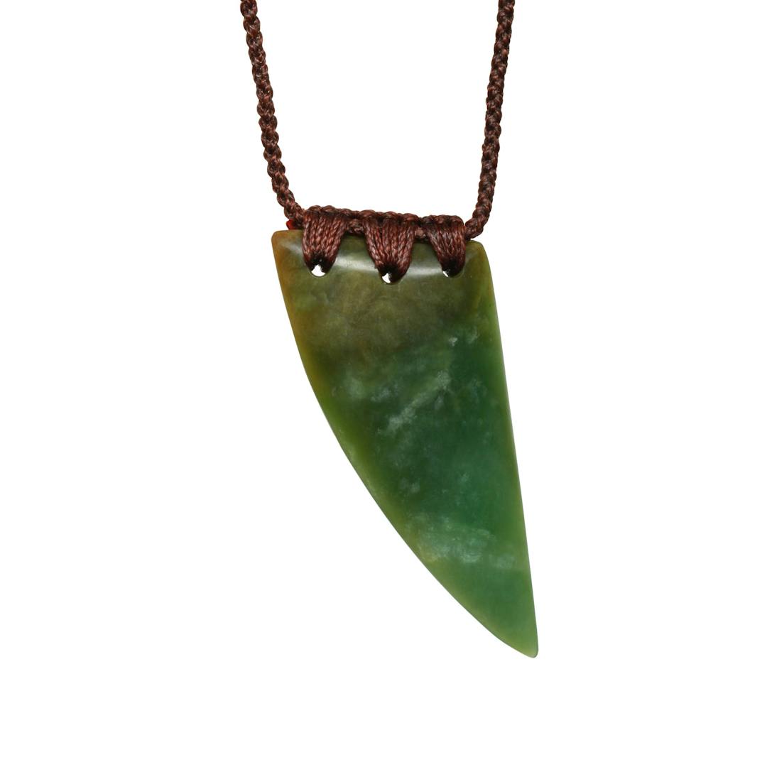 New Zealand Jade Tooth Necklace