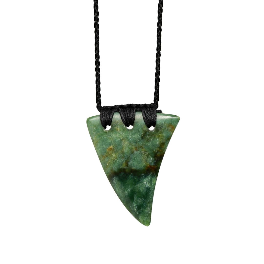 New Zealand Greenstone Niho Tooth Necklace