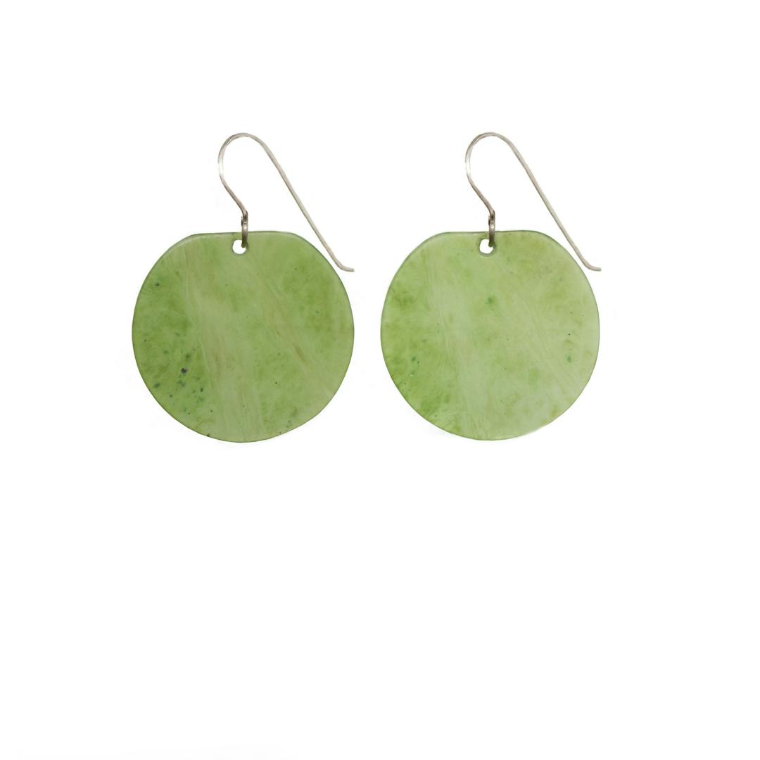 Canadian Jade Circle Earrings