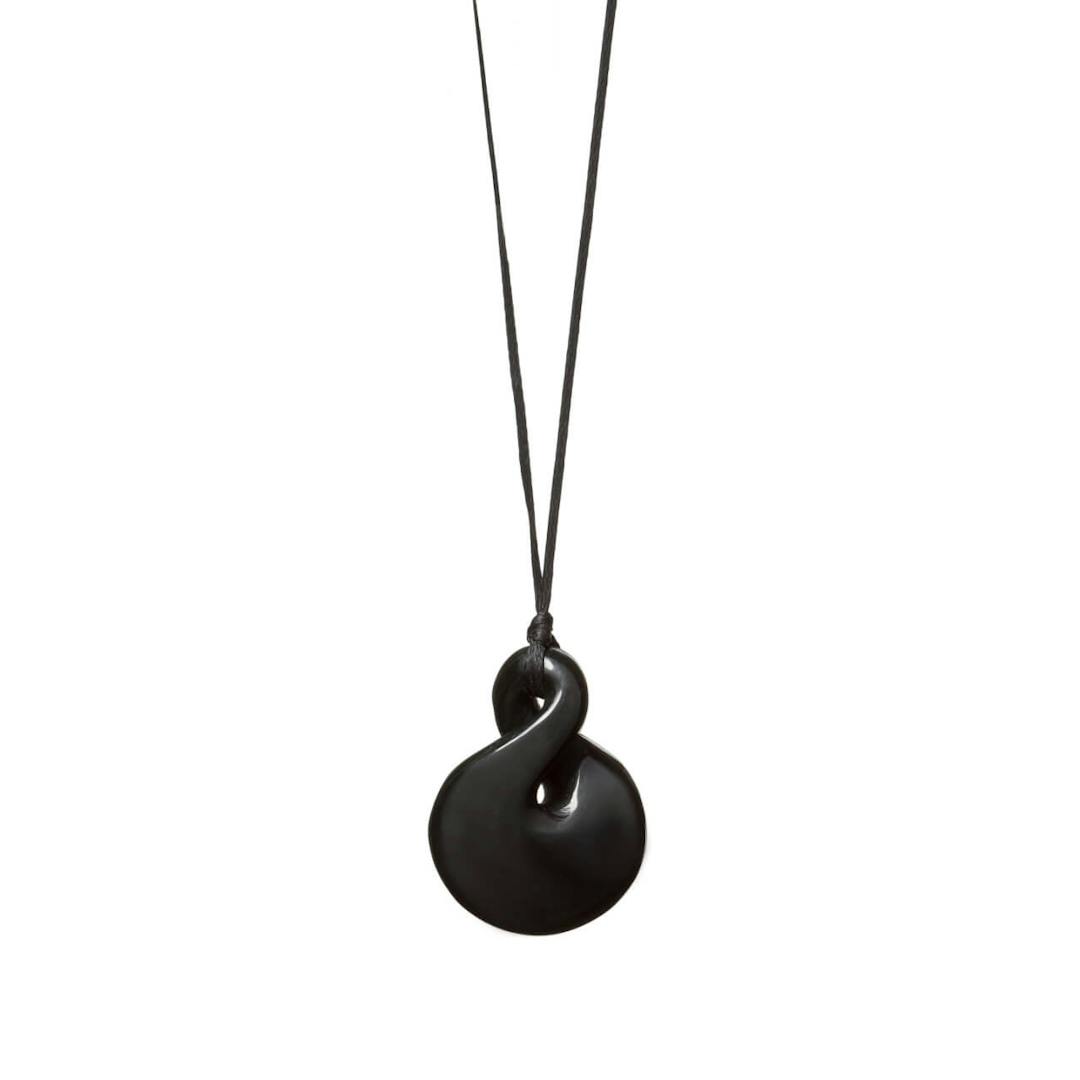 Australian Black Jade Twist Necklace