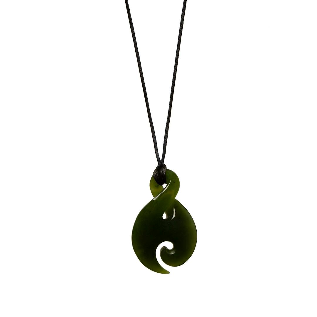 Canadian Jade Small Koru Twist Necklace