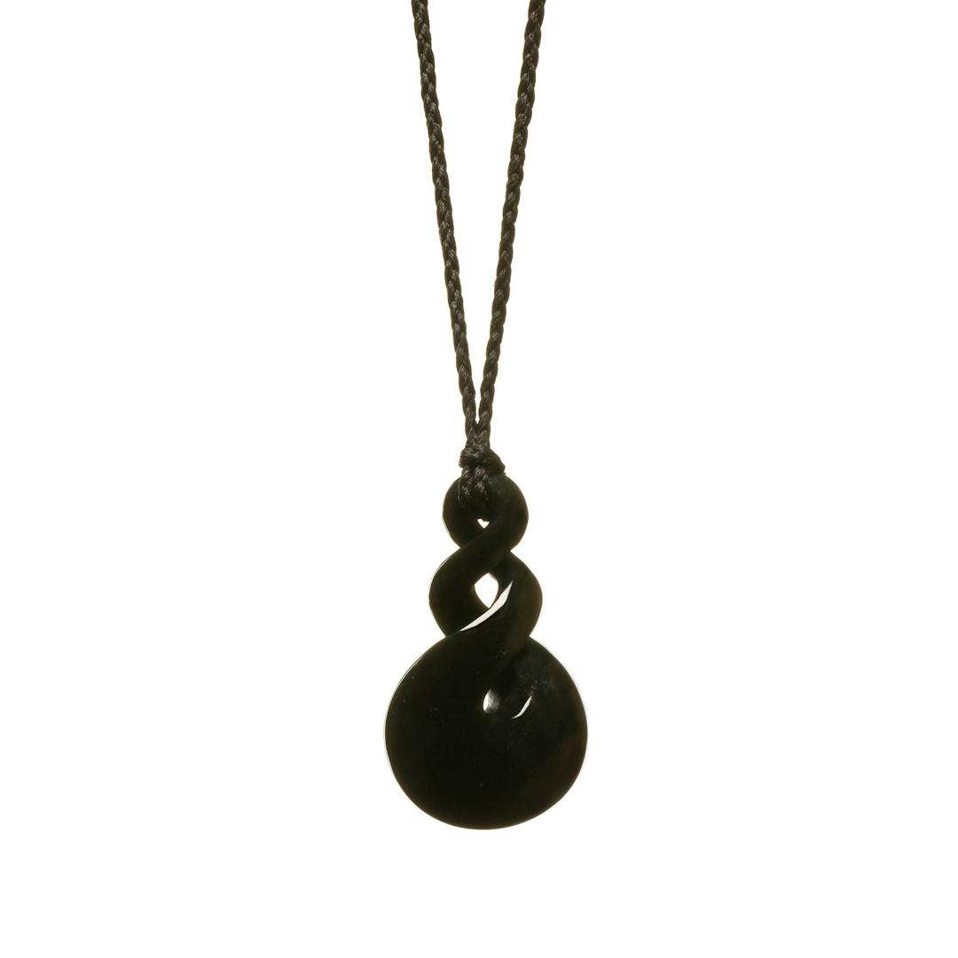 Australian Black Jade Medium Twist Necklace