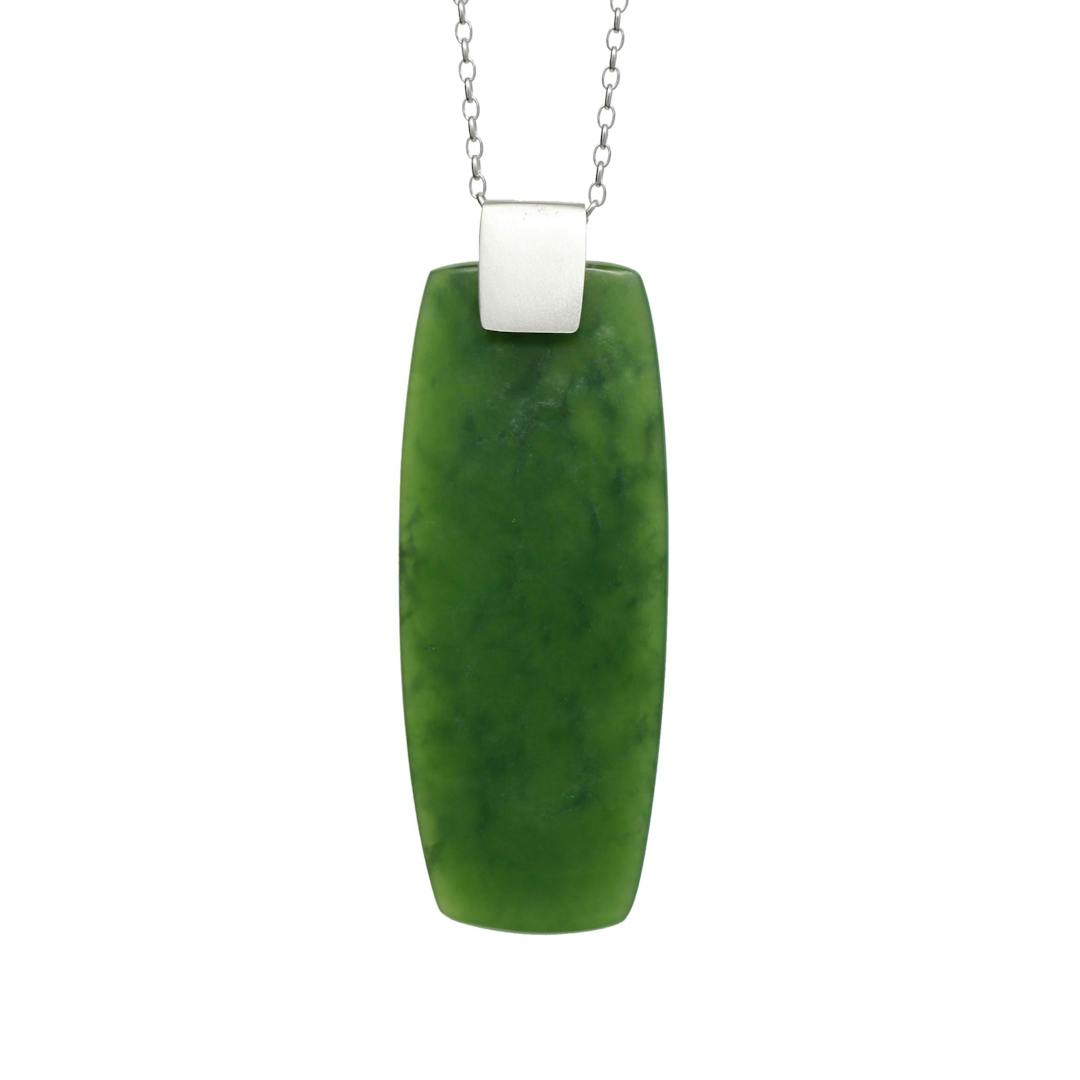 New Zealand Jade Pendant on Sterling Silver