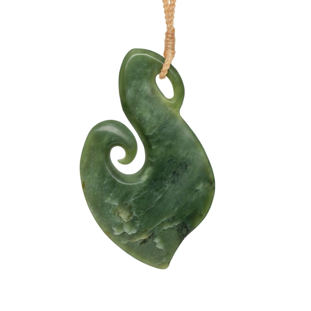 New Zealand Jade Hook Necklace